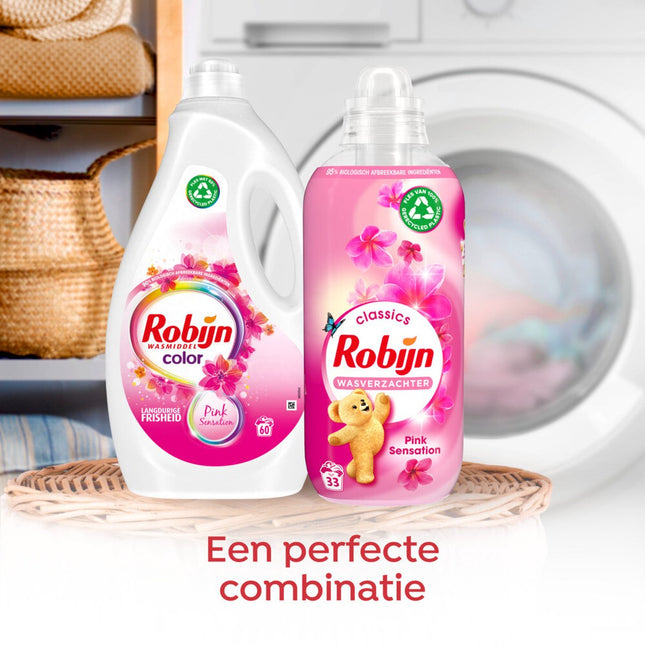 Détergent liquide Robijn Color Pink Sensation - Pack économique de 6 - E-menage
