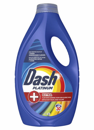 Lessive liquide Dash Platinum + Détachant Extra pour linge coloré- Pack de 4 - E-menage