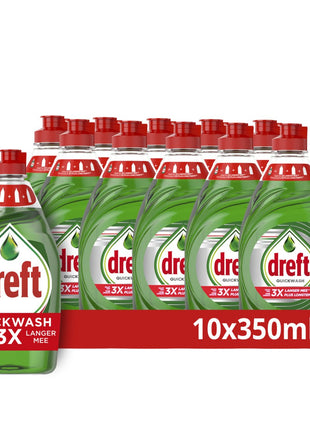 Dreft Platinum -Quickwash -Original -Lessive Liquide - 10 x 350 ml - Pack de 10 - E-menage