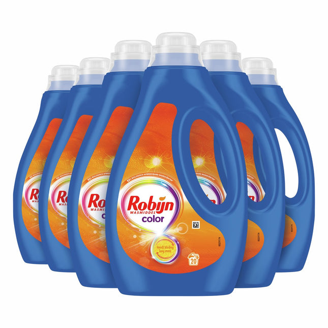 Robijn Color Lessive Liquide - Pack économique de 6 - E-menage