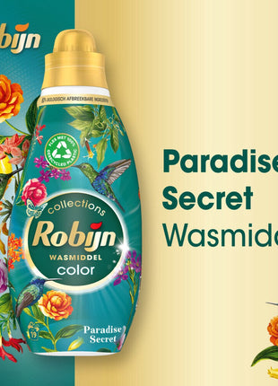 Robijn Klein & Powering Collections - Détergent liquide Secret Color Paradise - Pack de 6 - E-menage