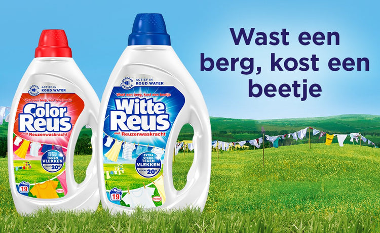 Witte Reus Gel - Lessive Liquide - Pack de - Vrac - 100 Lavages - E-menage