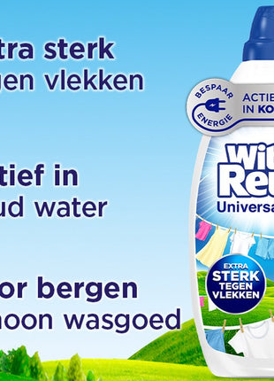 Witte Reus Gel - Lessive Liquide - Pack de - Vrac - 100 Lavages - E-menage