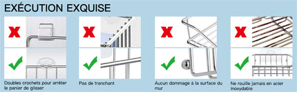 MaxHold - Auto-Adhésif/Porte-Savon sans perçage - E-menage