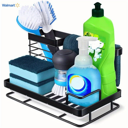 Support d'évier, porte-éponge avec bac