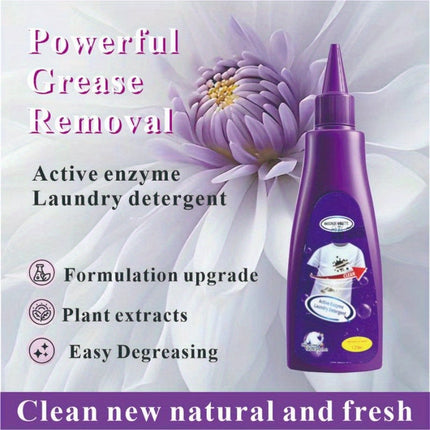 Lessive enzymatique active, détachant pour vêtements, anti-graisse et antirouille - E-menage