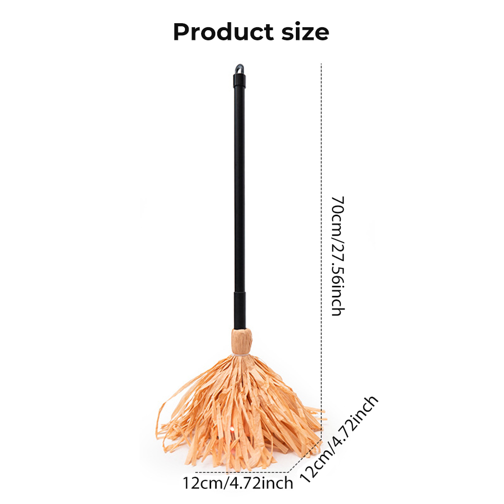 Halloween Floating Witch's Broom–haunted Dancing Broom Terror Atmosphere Festive Decorations Broom With Ghost Sounds Home Decor
