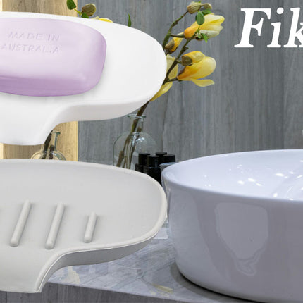 Fikiro Lot de 2 porte-savon en silicone - E-menage