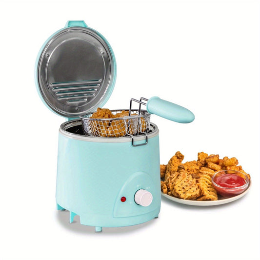 New 1.5-Quart Deep Fryer — Compact, Fast &amp; Stainless Steel for Quick Crispy Cooking!
