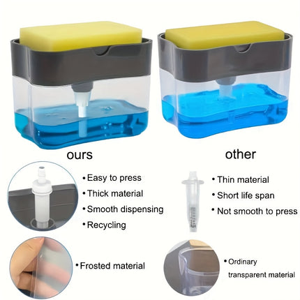 Distributeur de détergent en plastique ABS transparent (1/2/3 unités) - E-menage