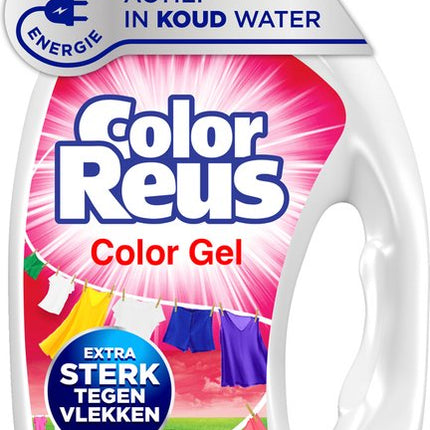 Color Reus Gel - Lessive Liquide - Pack économique de 6 -855 ml - E-menage