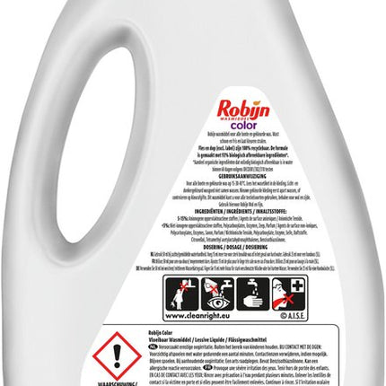 Détergent Sérum Robijn Color Care- 60 lavages -3L - E-menage
