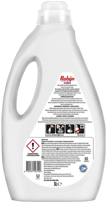 Lessive liquide Robijn - Couleur -Pack de 3 - E-menage