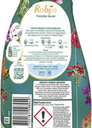 Robijn Klein & Powering Collections - Détergent liquide Secret Color Paradise - Pack de 6 - E-menage