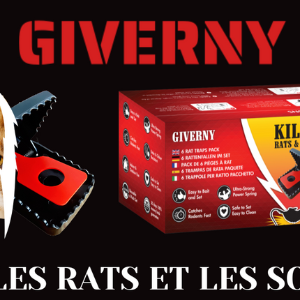 GIVERNY - Boîte de 6Piège à Rat & Souris