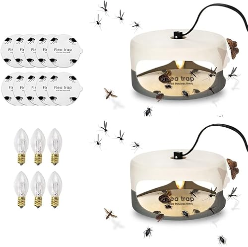 Teppic - Lot de 2 pièges à puces pour appartement - E-menage