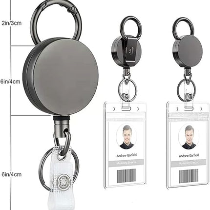 VOVIGGOL - Porte Clé Retractable en Métal - E-menage