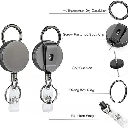 VOVIGGOL - Porte Clé Retractable en Métal - E-menage