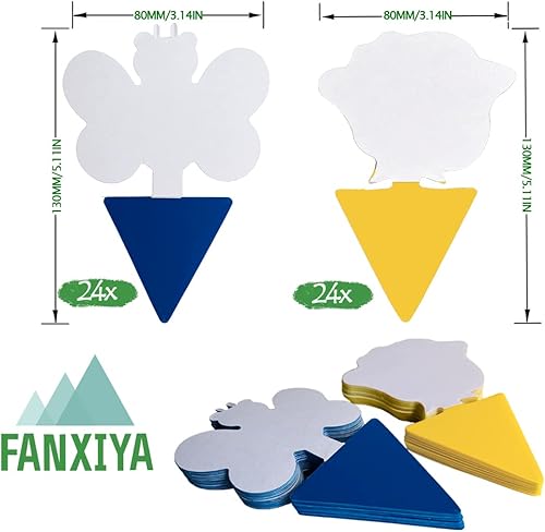 Lot de 48 pièges adhésif sans insecticide - E-menage