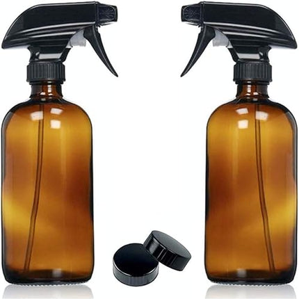 Flacon pulvérisateur en verre ambré - E-menage