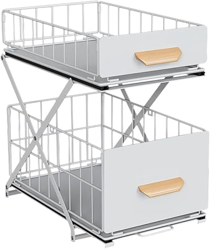 Drumm - Organisateur sous évier à 2 étages - E-menage