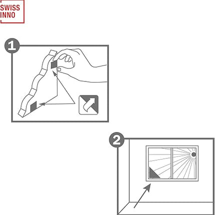 SWISSINNO - Lot de 4 pièges à fenêtre anti mouches - E-menage