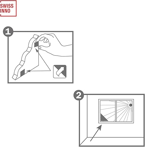 SWISSINNO - Lot de 4 pièges à fenêtre anti mouches - E-menage