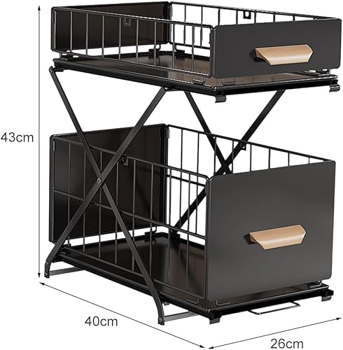 Drumm - Organisateur sous évier à 2 étages - E-menage