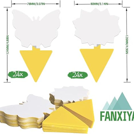 Fanxiya - Lot de 48 Pièges adhésif sans Insecticide - E-menage
