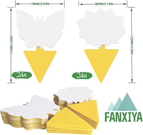 Fanxiya - Lot de 48 Pièges adhésif sans Insecticide - E-menage