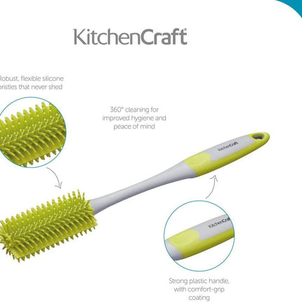 Bottle and Baby Bottle Cleaning Brush, Antibacterial Silicone