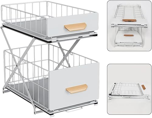 Drumm - Organisateur sous évier à 2 étages - E-menage