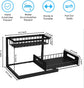 2-Tier Under-Sink Cabinet – Sliding Basket + Drawer | Multi-Purpose Storage