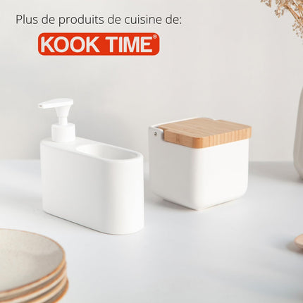 Distributeur de liquide vaisselle avec porte-éponge intégré
