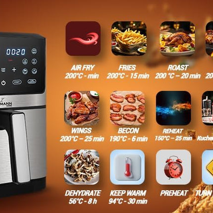 LEHMANN LHODF 1880 - Friteuse à air chaud  1800W ,8L
