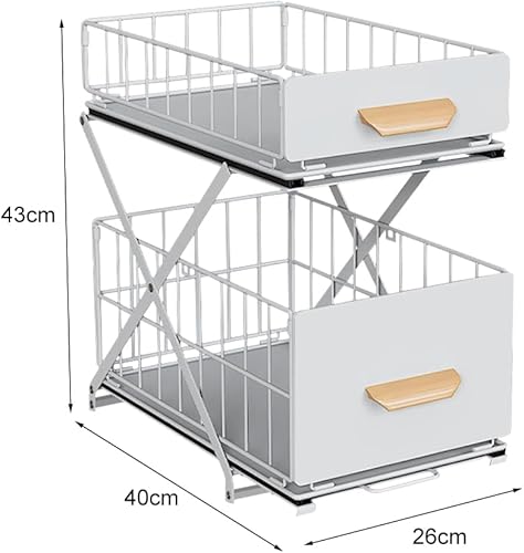 Drumm - Organisateur sous évier à 2 étages - E-menage