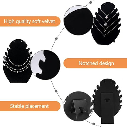 Rairsky - Lot de 2 présentoirs à bijoux en velours - E-menage