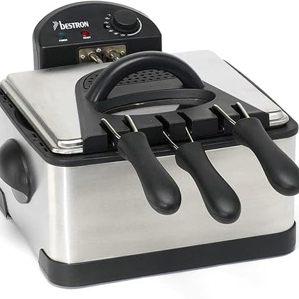 Bestron - Friteuse familiale avec zone froide 2000 W, 4L