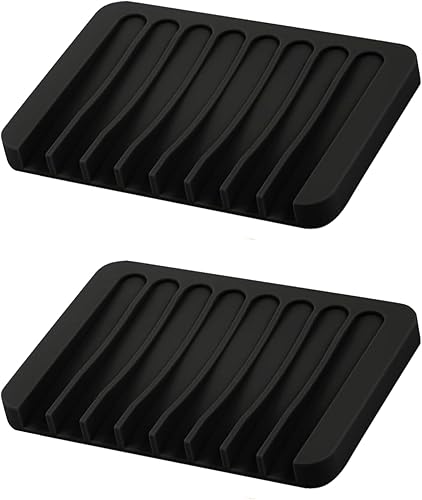 Lot de 2 porte-savon en silicone