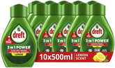 Dreft 3in1 Power Spray Refill Stop Soaking - prétraitement, dégraissant pour vaisselle et Cuisine - Pack de 10 - E-menage