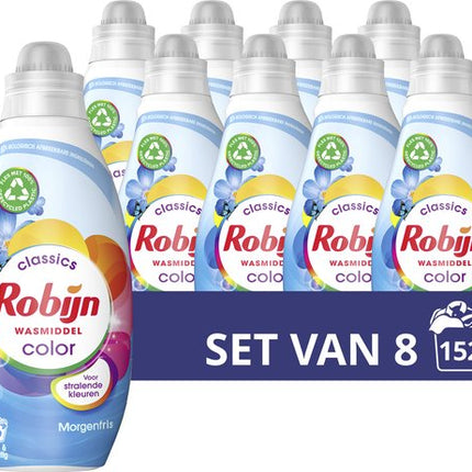 Détergent liquide Robijn Klein & Puissant Classics Color Morgenfris - Pack de 8 - E-menage