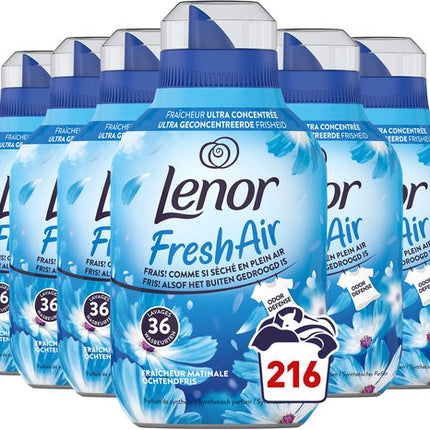 Lenor Fresh Air Adoucissant - Fraîcheur Matinale - Pack de 6 - E-menage