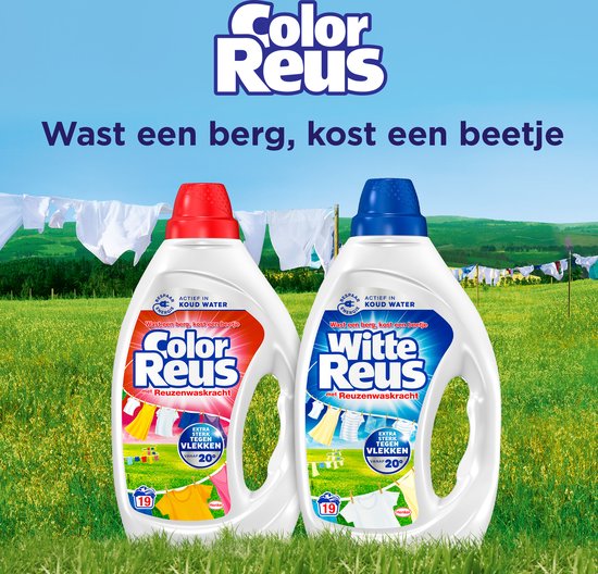 Color Reus Gel - Lessive Liquide - Pack économique de 6 -855 ml - E-menage