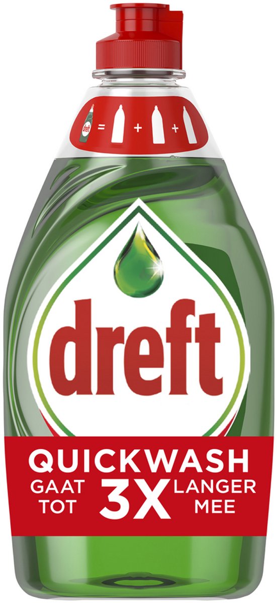 Dreft Platinum -Quickwash -Original -Lessive Liquide - 10 x 350 ml - Pack de 10 - E-menage