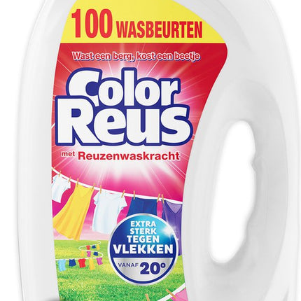 Color Reus Gel - Lessive Liquide - Linge Coloré - Vrac - 100 Lavages - E-menage