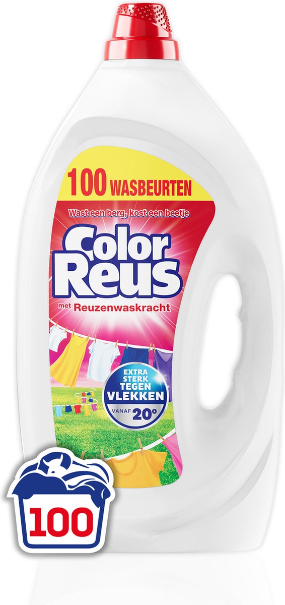 Color Reus Gel - Liquid Laundry Detergent - Colored Laundry - Bulk - 100 Washes