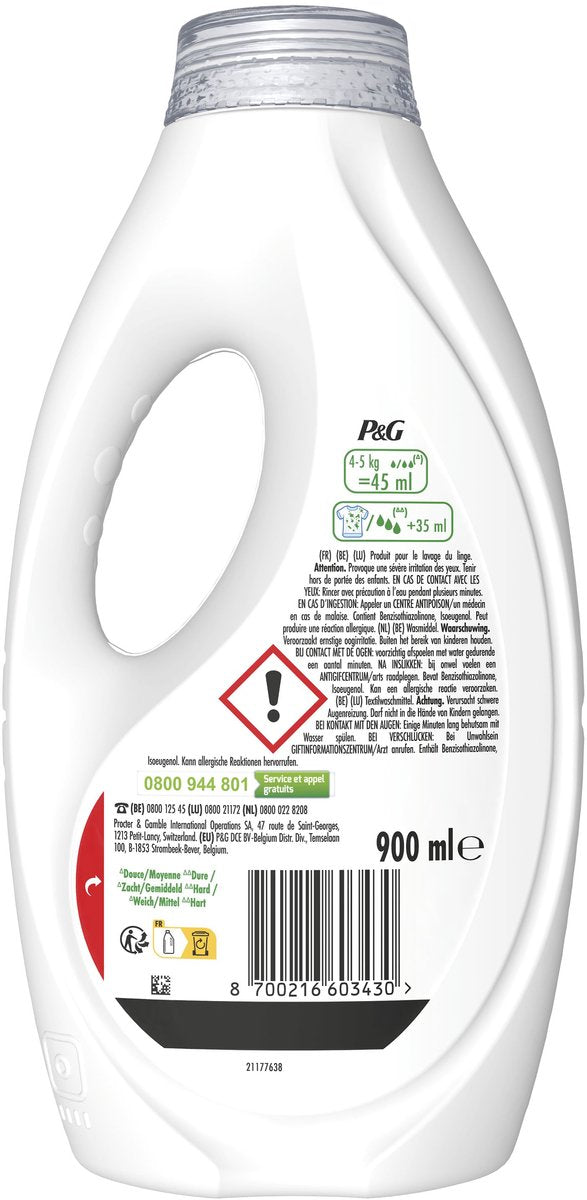 Ariel Lessive Liquide - Pack de 4 - 20 Lavages chacun - E-menage