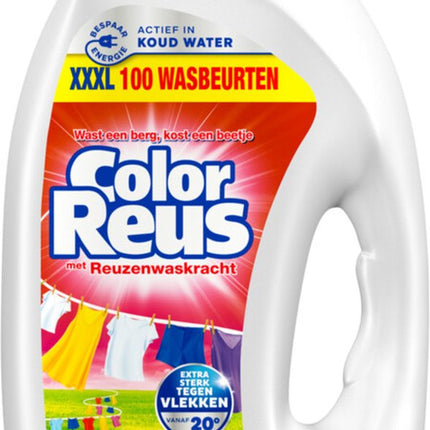 Color Reus Gel - Lessive Liquide - Linge Coloré - Vrac - 100 Lavages - E-menage