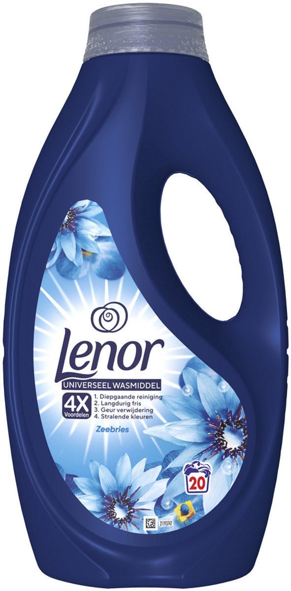 Lessive liquide Lenor Brise Marine - 4 x 20 lavages - Pack de 4 - E-menage