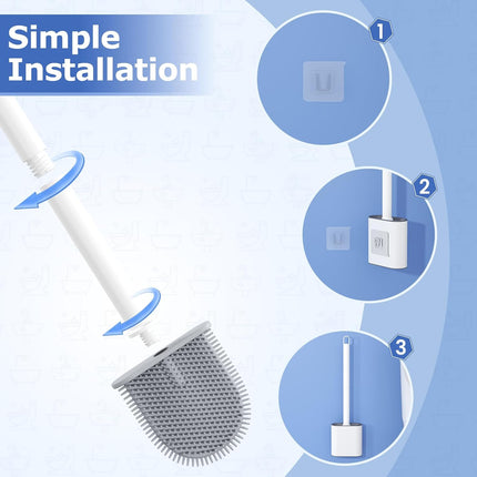 Silicone toilet brush